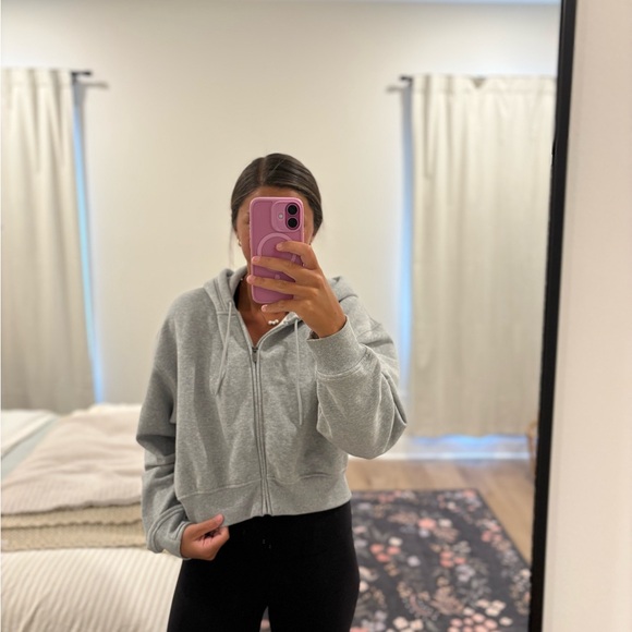 Athleta Tops - Athleta Forever Fleece Cropped Full Zip-SOO COMFY